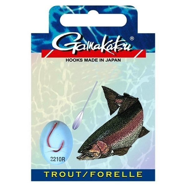 Gamakatsu Hook 2210R Trout/Forelle - Size 8 / 0,20mm / 250cm - Adventure  Fishing Online