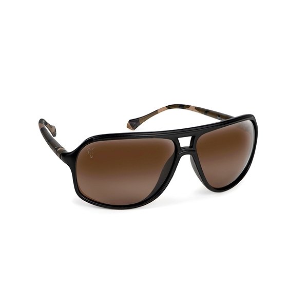 Fox AV8 Sunglasses - Black & Camo / Brown Lens